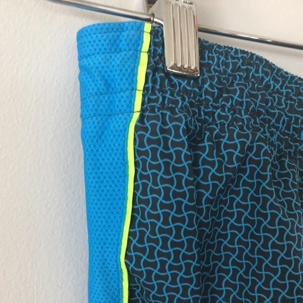 𝅺Nike Athletic Running Shorts Builtin Underwear Dry Fit Size M Gym Workout Blue